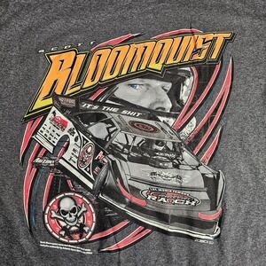 Scott Bloomquist T-Shirt 3XL Evil‎ Eye Double Graphic Gray Crew Neck